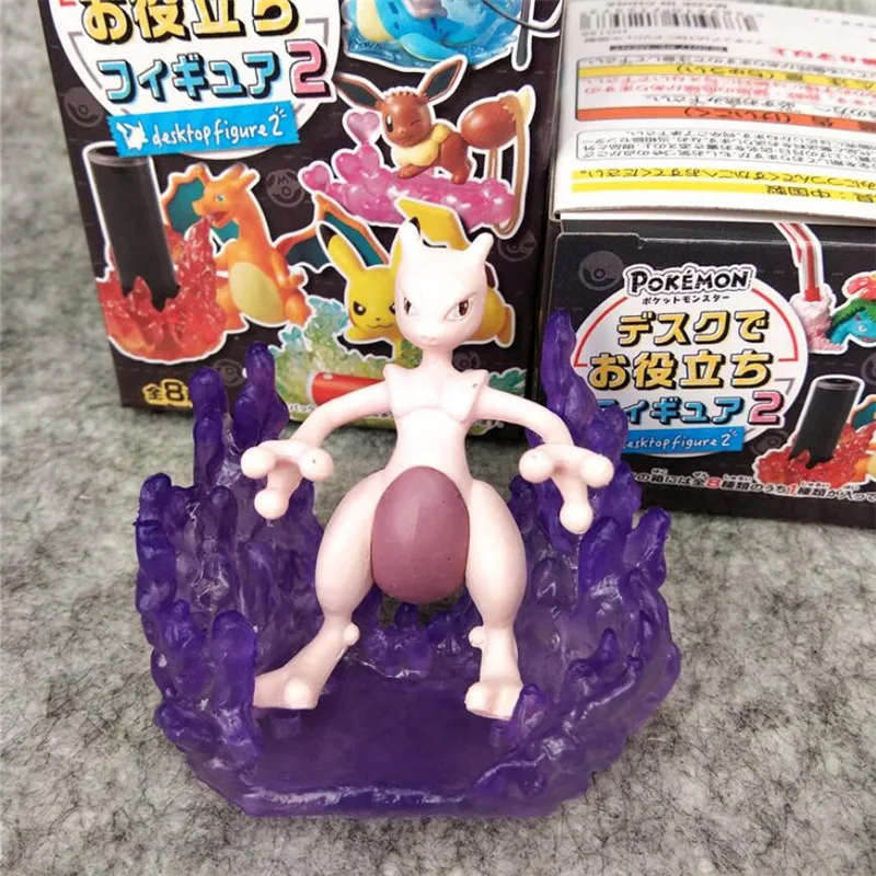 

8 Kinds Pet Elf Pokemon Pikachu Office Tabletop Ornaments Blind Box Dolls Pokemon Action Figure Model Toys