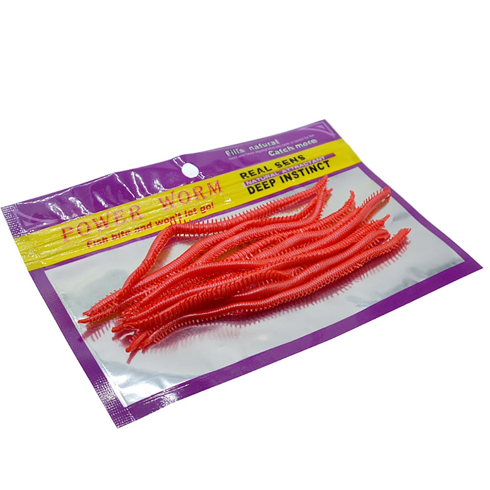 10 шт. бионических дождевых червей Мягкая силиконовая приманка рыболовные