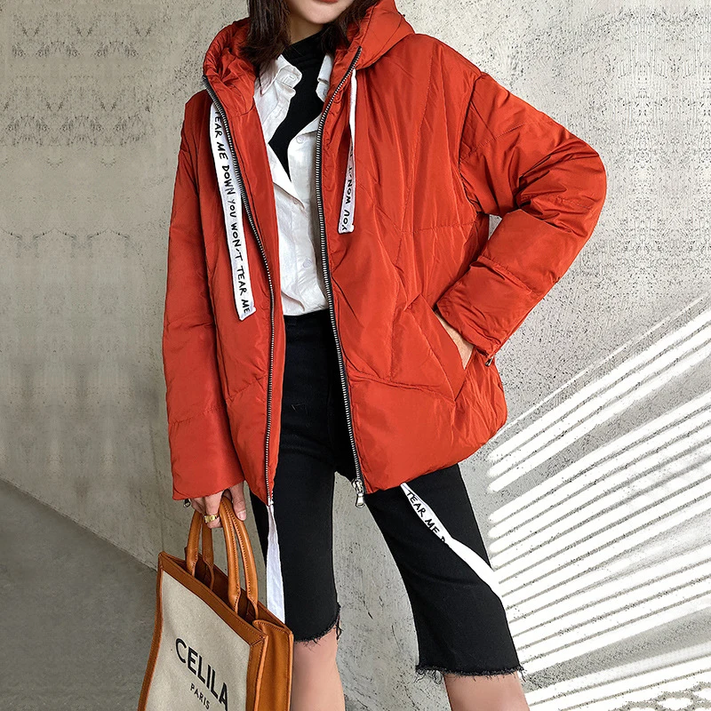 Printing plus Velvet Parka Women 2020 Winter Hooded White down jacket women Coats Hooded Ladies Coat Female Thick Padded Jacket