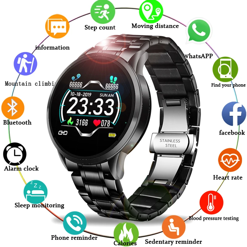 

Lige Smart Watch Men IP68 Waterproof Reloj Hombre Mode SmartWatch With ECG PPG Blood Pressure Heart Rate sports fitness watches