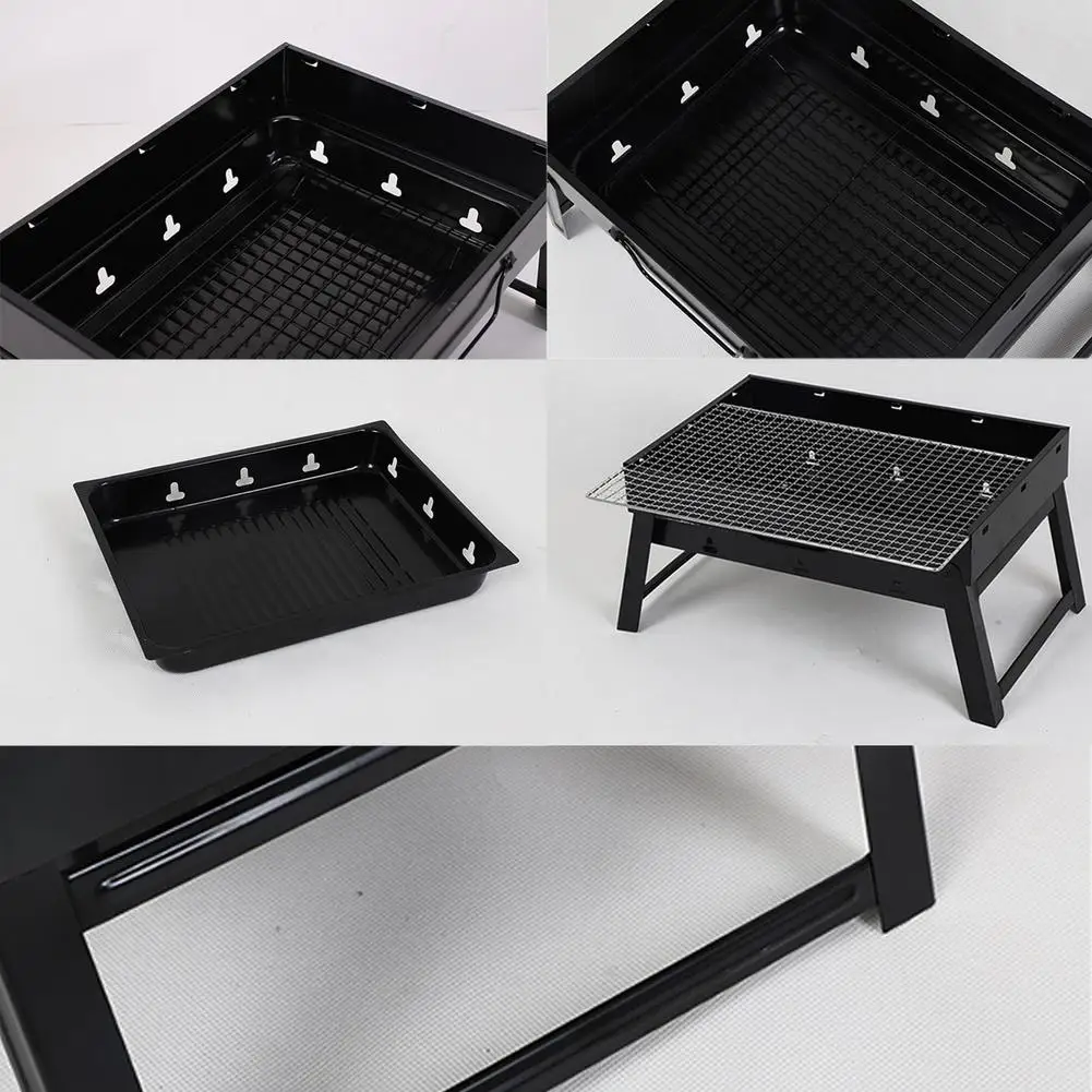 

Thicken Foldable BBQ Grill Patio Barbecue Grill Stove Outdoor Portable Camping Picnic Barbecue Accessories Tool Kitchen Supplies