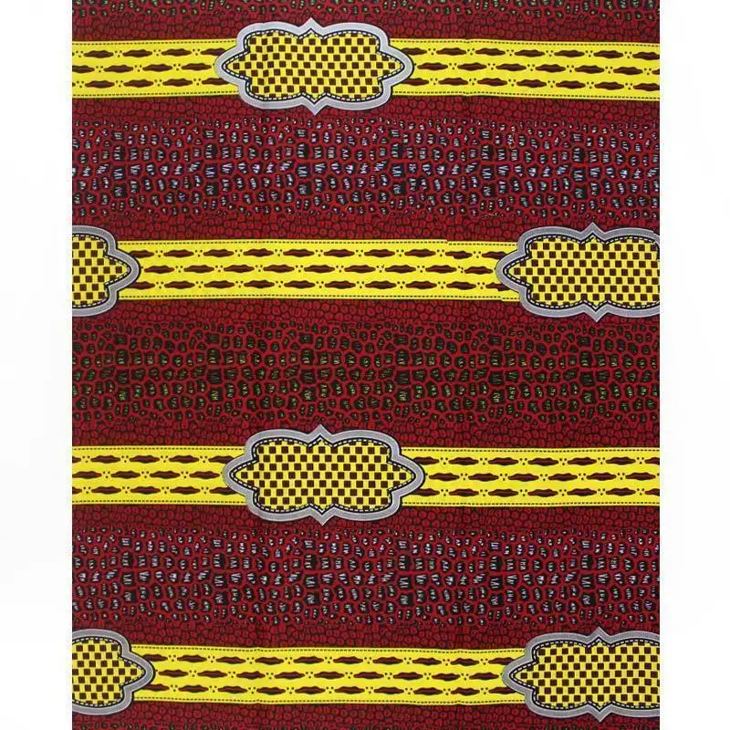 High Quality Cotton Fabric African Ankara Veritable Wax Cloth Veritable Wax African Real Dutch Wax 6yards/piece For Wedding