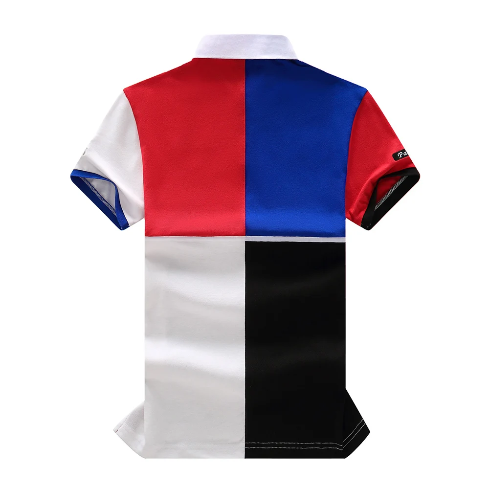 Мужская рубашка-поло с коротким рукавом и отложным воротником |