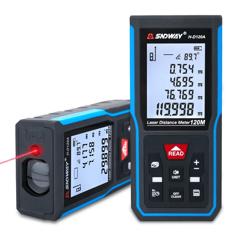 

SNDWAY Laser Rangefinder Digital Distance Meter 50m 70m 100m Range Finder Trena Laser Tape Measure Electronic Roulette