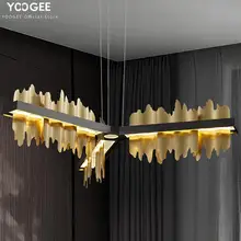 YOOGEE Современные Люстры дизайнерские Позолоченные ювелирные