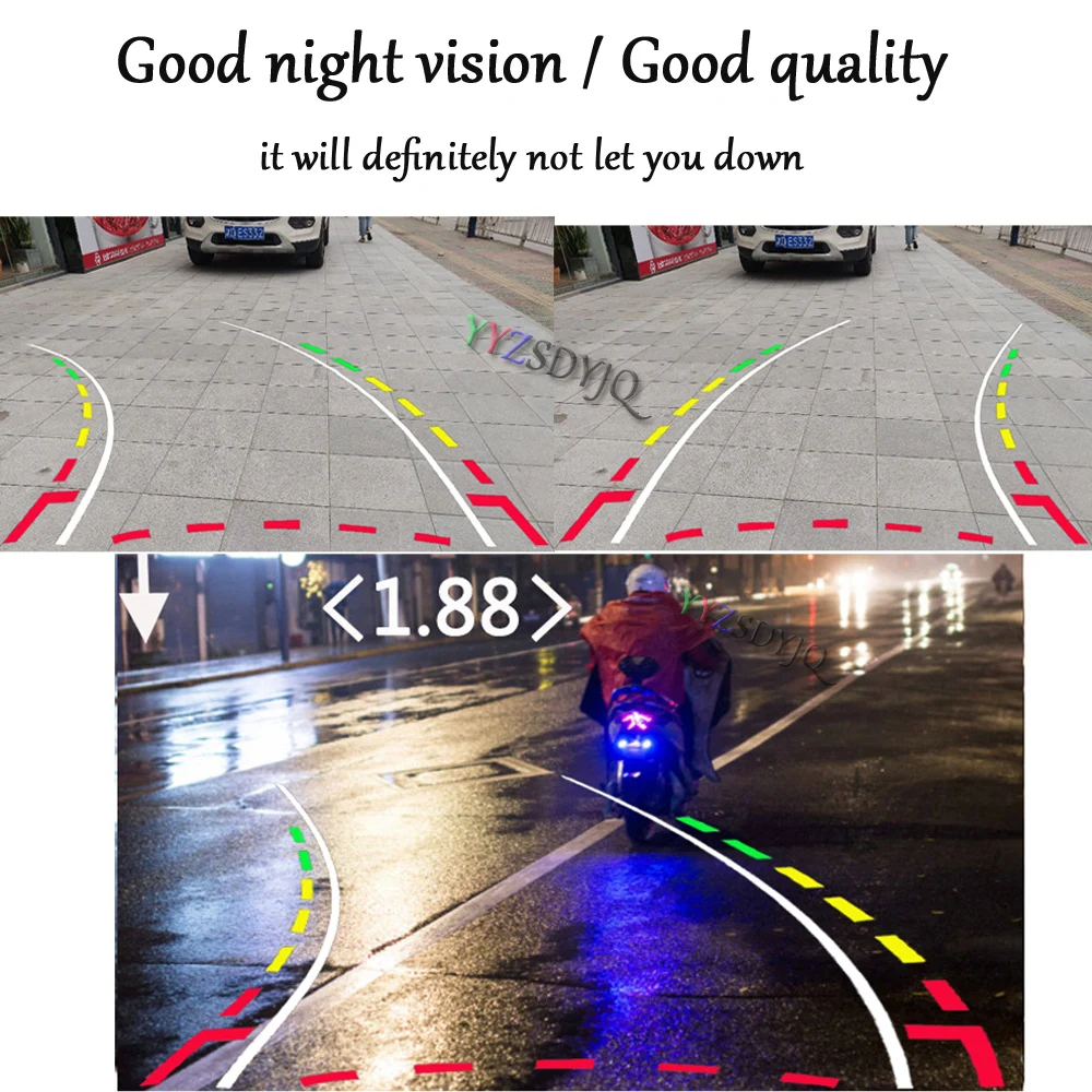 Автомобильная камера заднего вида YYZSDYJQ с ПЗС водонепроницаемая HD видео 8