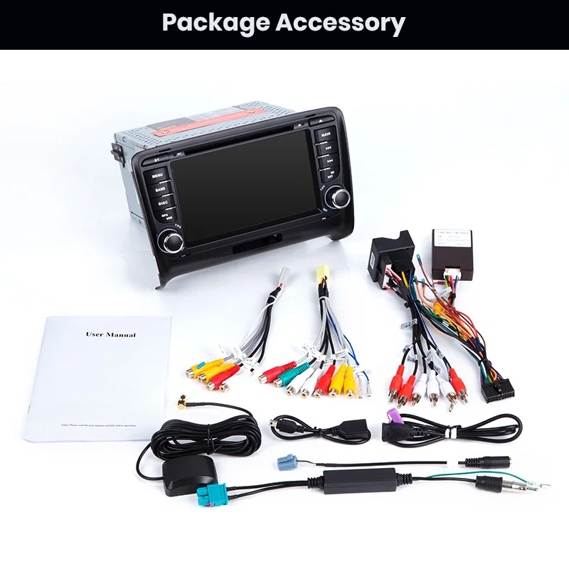 Junsun 4G+ 64G 2 DIN автомобильный DVD помощи при парковке gps для Audi TT MK2 8J 2006 2007 2008 2009 2010 2011 2012 автомобильный мультимедийный плеер радио