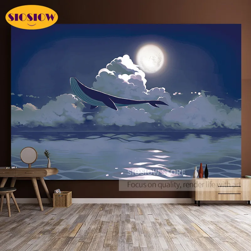 Алмазная картина 5D &quotсделай сам&quot Новое поступление ночное небо киты