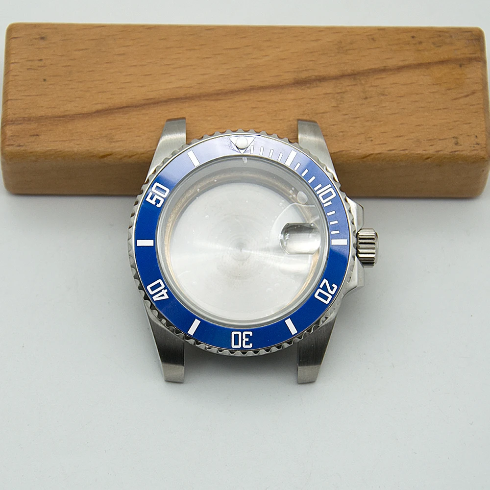 40 мм чехол для часов из нержавеющей стали ремешок синий зеленый черный