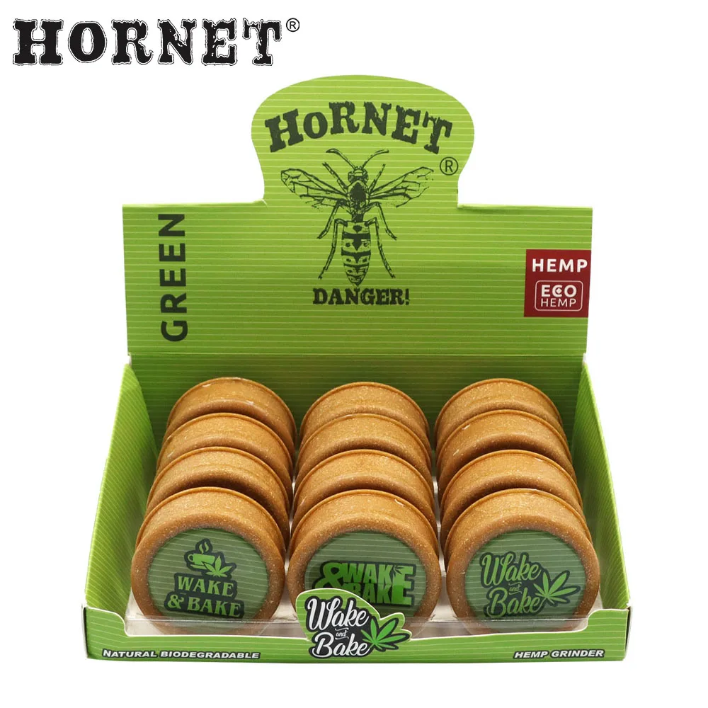 

HORNET Grinders Smoking Accessories Round Shape Plastic Tobacco Grinder Herb Grinder Tobacco Spice Crusher Degradable Plastic