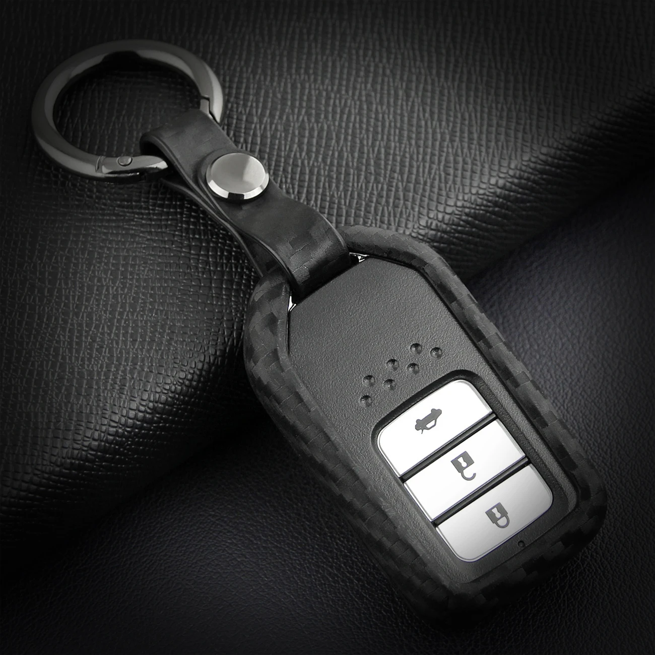 KUKAKEY чехол для ключей автомобиля Audi A2 A3 A4 A6 Q7 R8 RS4 S6 TT из углеродного волокна