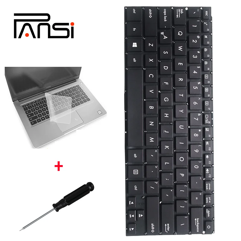 Новая черная клавиатура с английской подсветкой для ноутбука ASUS Zenbook UX410 RX410U RX310