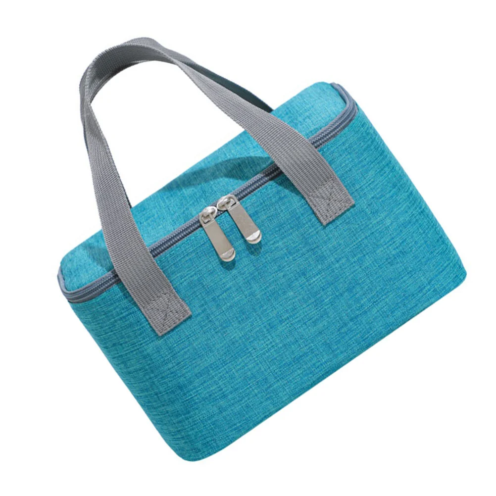 

Портативный контейнер для еды, изолированный контейнер для еды, сумка для переноски еды для пикника (Небесно-голубой)