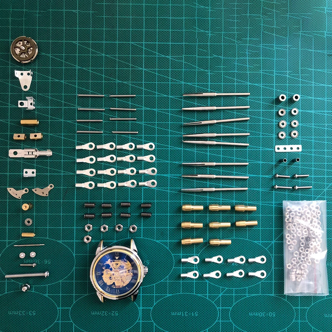 

DIY Assembly Model Kit Metal Mechanical Clock Model Ornaments Home Office Decor Art Creative Gift