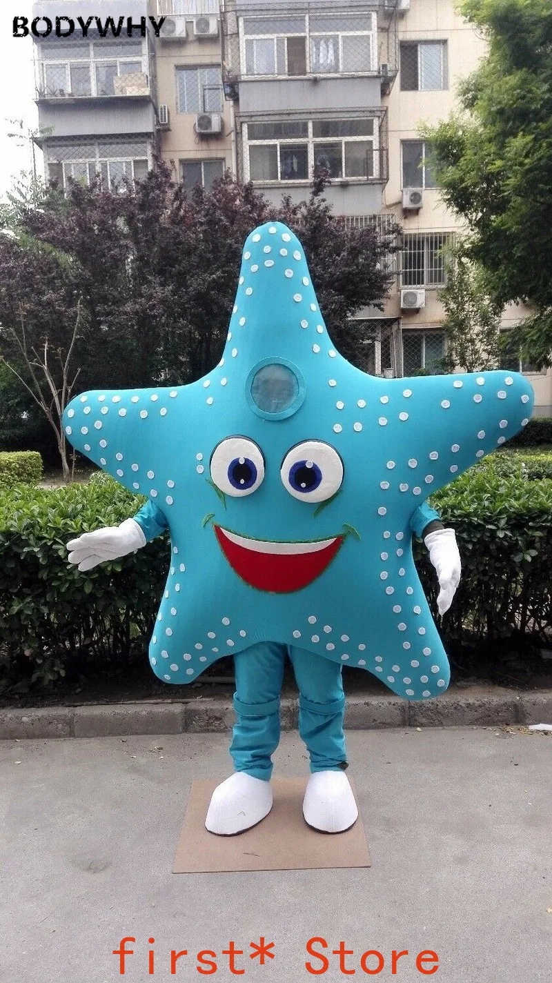 

Halloween Starfish Sea Star Mascot Costume Character Cosplay Dress Adults Size Event Apparel Cartoon Character Birthday Clothes