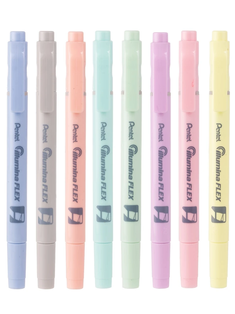 

1pc Pentel Pastel Soft Color Double Tip Highlighter Marker Pen Japanese Macaron Fluorescent Pen Creative Stationery