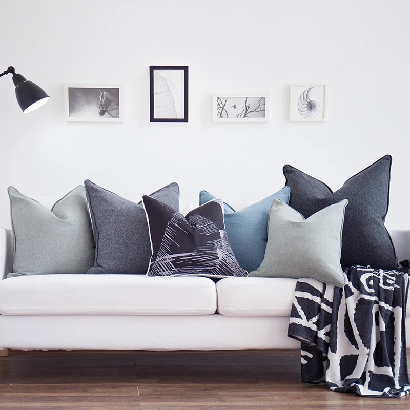Оригинальный дизайн Чехол для подушки в скандинавском стиле однотонный чехол