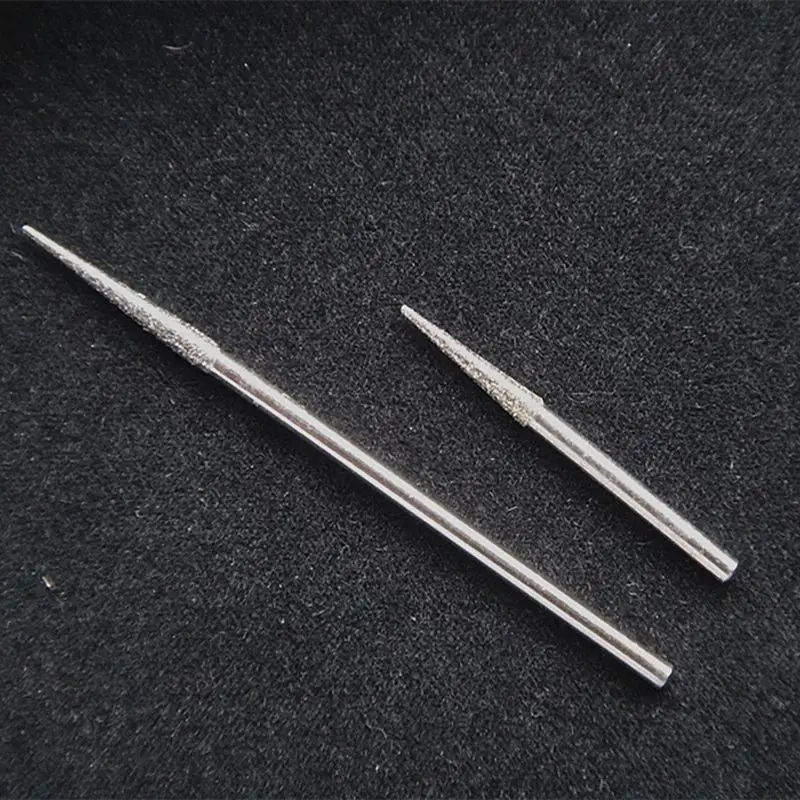 

10pcs 1.6x24mm 1.6x45mm Special for Jade Carving Diamond Grinding Needle Emery Stainless Steel Grinding Bits