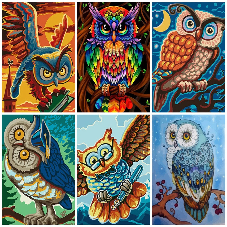 AZQSD краска для взрослых по номерам DIY животное уникальный подарок Акриловая