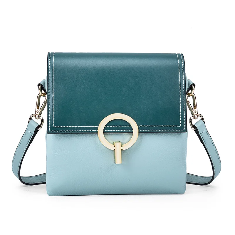 

Women Bag 2020 Genuine Leather Circle Lock Personality Fashion Designer Luxury New Handbags Crossbody Messenger Shoulder Bags
