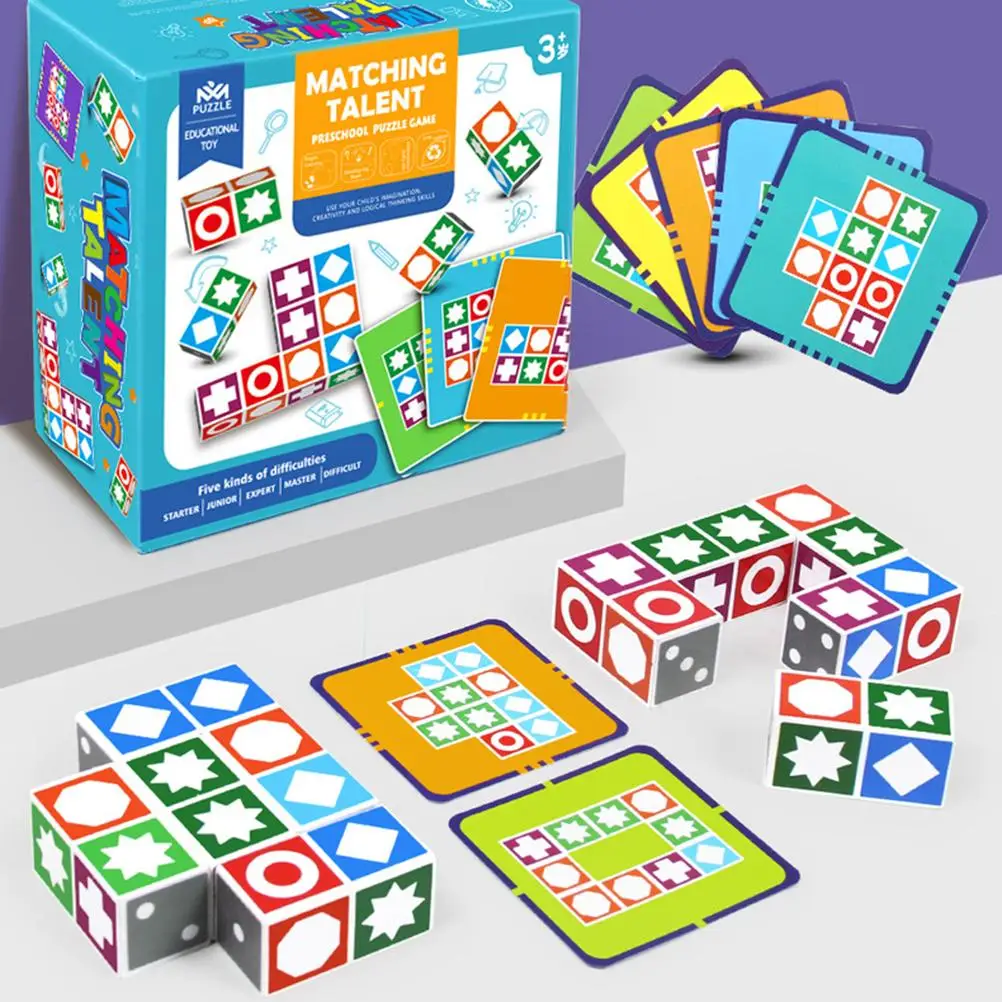 

Puzzle Game for Kids Color And Shape Cognition Building Block Puzzle Early Development Educational Toys for children