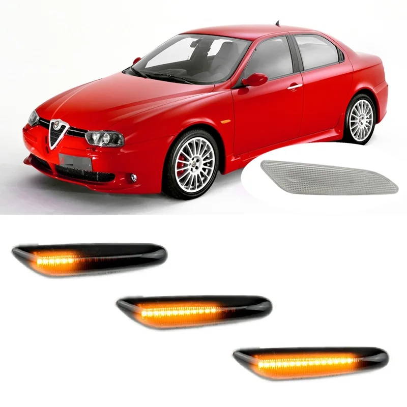 

Подходит для Alfa Romeo 156 932 1997 1998 2000 2001 2002 2003 2004 2005 2006, Динамический светодиодный индикатор, боковой маркер, ретранслятор сигнальных светильник