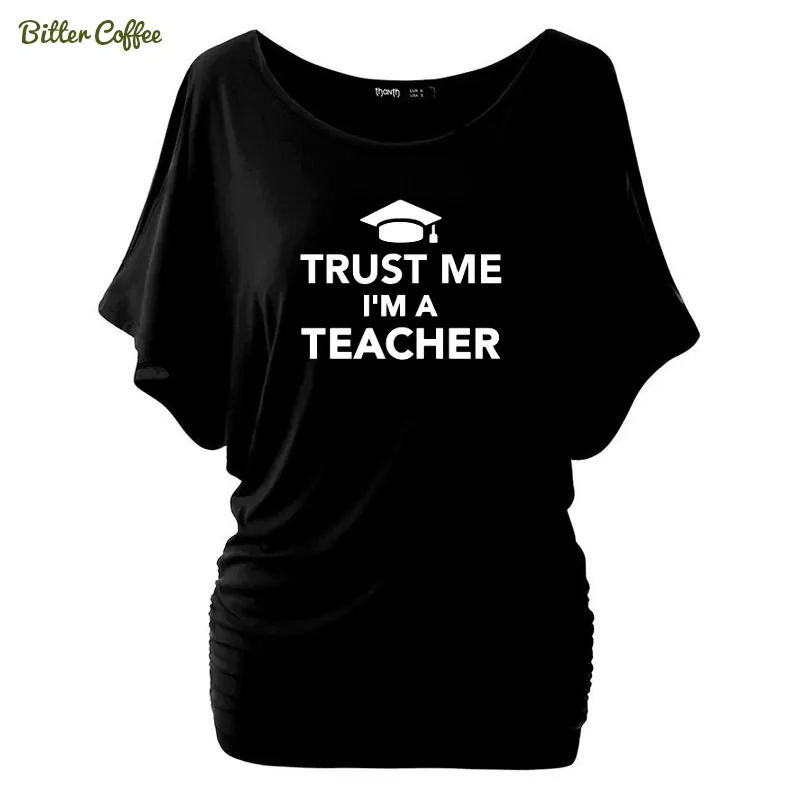 Забавная Новинка модная женская футболка TRUST ME I AM учитель повседневные хлопковые