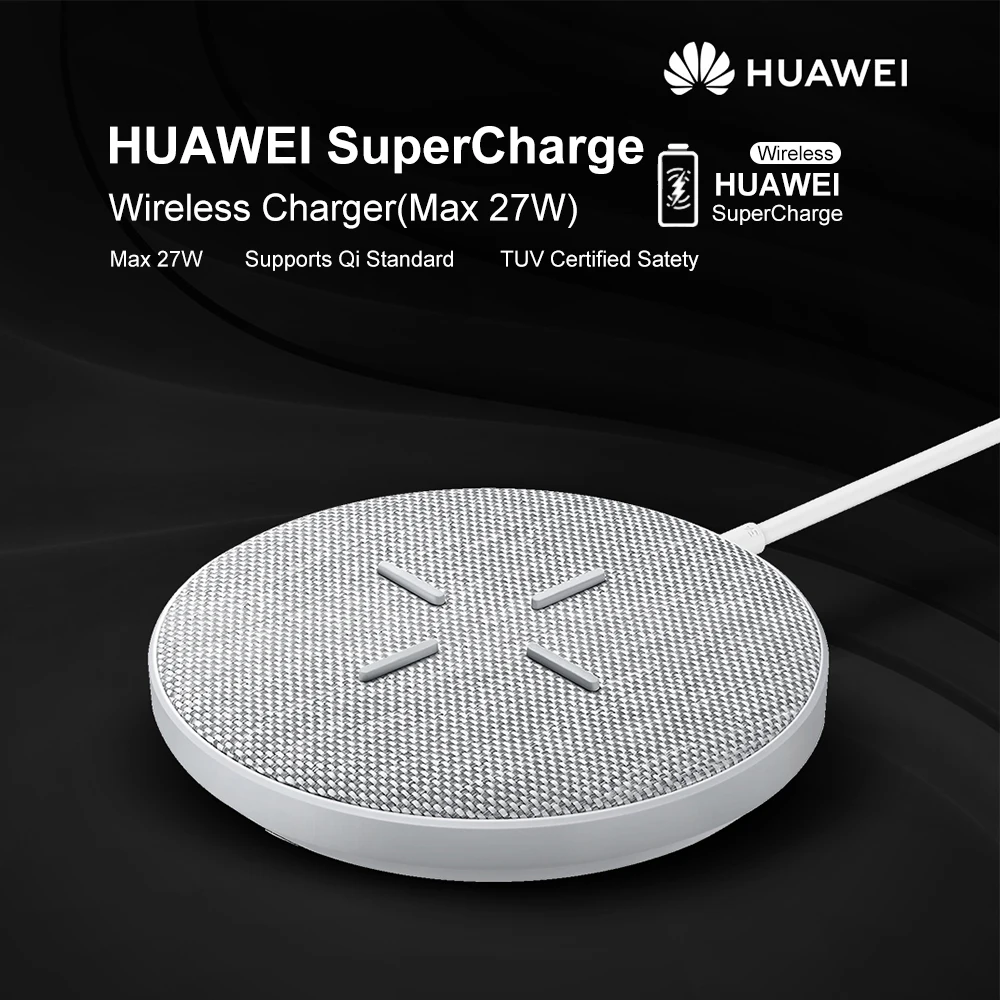 HUAWEI CP61 Беспроводное зарядное устройство 27 Вт макс Qi супер Зарядка для Huawei P30 Pro Mate