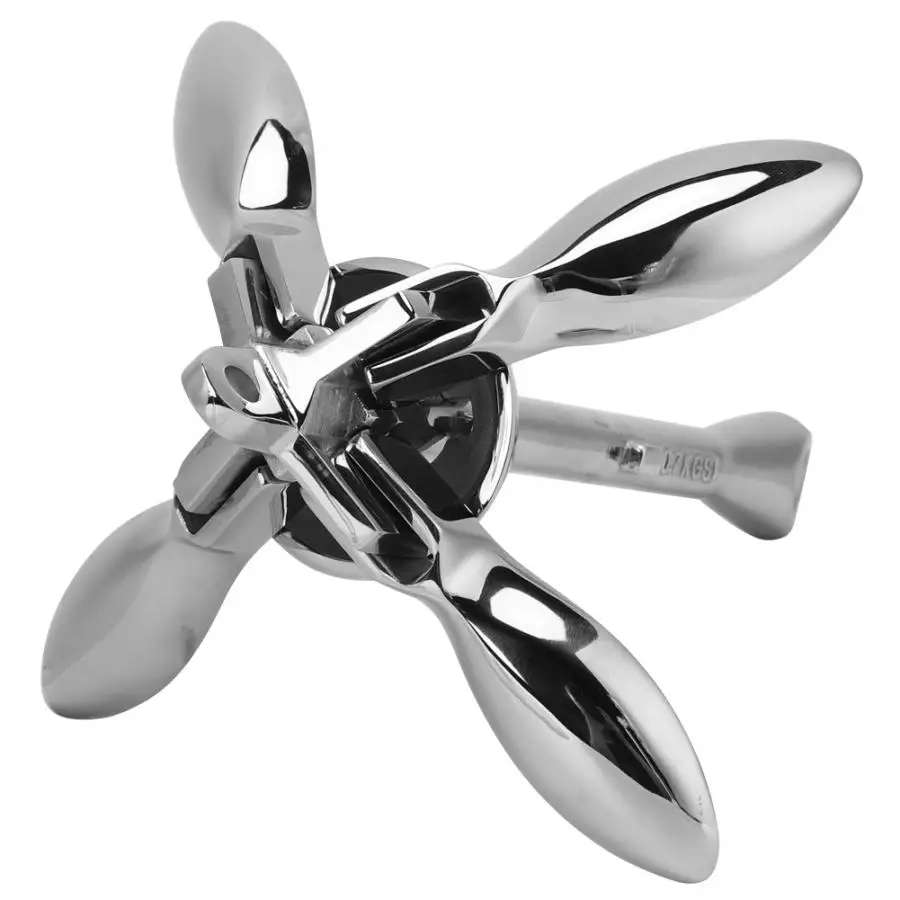 Boat Foldabel Anchor Stainless Steel Kayak Fishing Folding Grapnel Canoe Yacht Accessory | Спорт и развлечения
