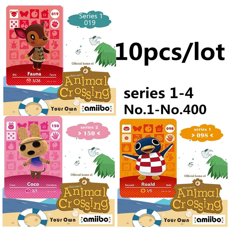 10 шт./лот новые горизонтальные игровые карты Amiibo ДЛЯ NS Switch 3DS Game Lobo набор карт NFC