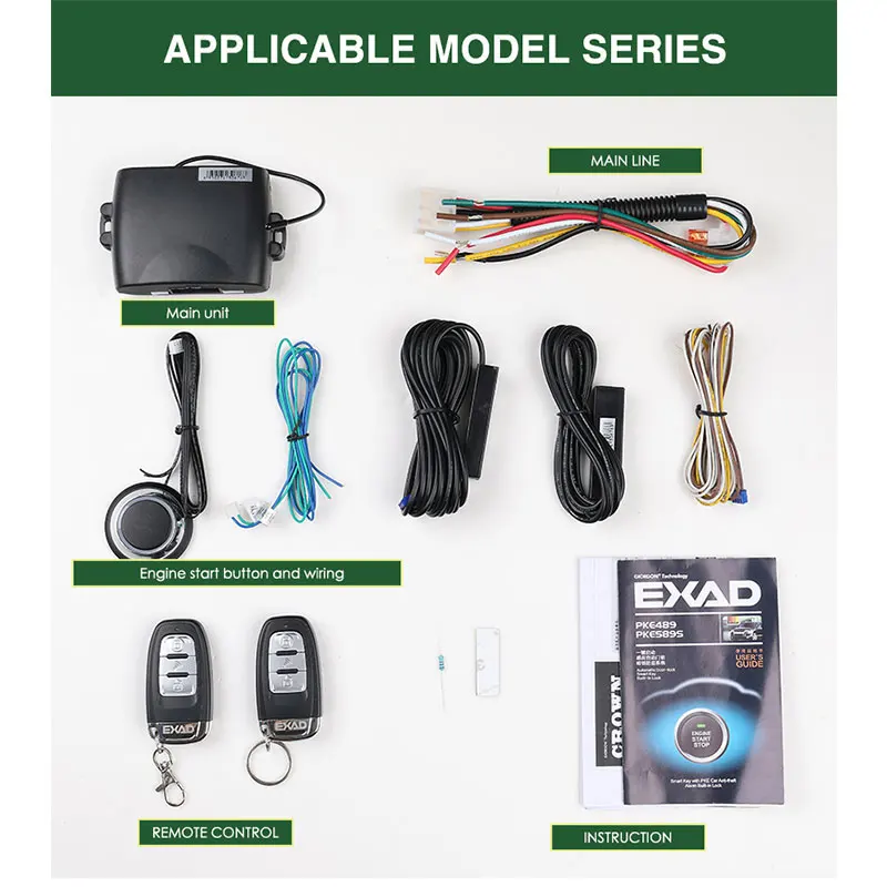 

Car Alarm System with Keyless Entry Autostart Car PKE Start Stop Button Starline a93 Remote Start Car 2020 Universal 12V Car pke