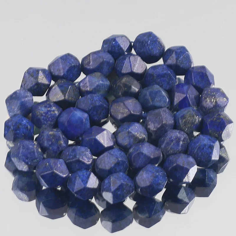 

Natural Faceted Lapis Lazuli Blue Stone Loose Spacer Beads for Jewelry Making DIY Bracelet Necklace 15" 6/8/10mm Wholesale