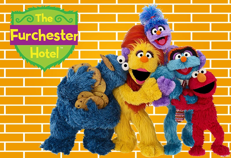 LEVOO фотографический фон furchester Улица Сезам анимация фотостудия фотосессия