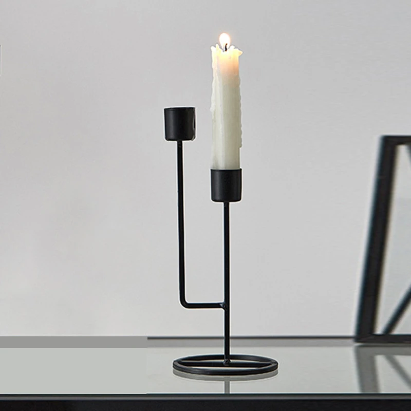 1 шт. подсвечник новый модный однотонный металлический Настольный Декор для дома