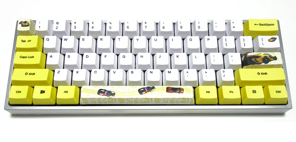 Толстые колпачки для клавиатуры Racer с покраской OEM профиль переключатели Cherry MX