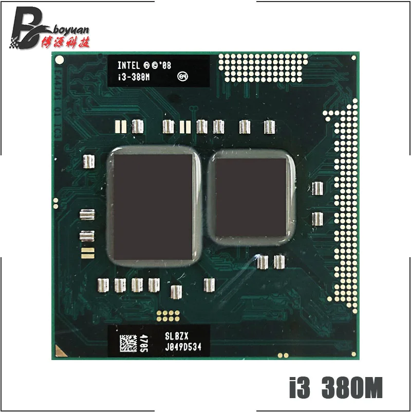 Процессор Intel Core i3-380M i3 380M SLBZX двухъядерный 4-поточный процессор 2 5 ГГц 3 Вт 35 Разъем