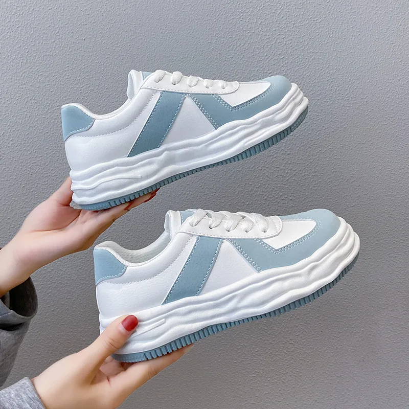 Ins han edition white shoe tide female han edition of new fund of 2021 autumn NK130 increased thick bottom running sneakers f