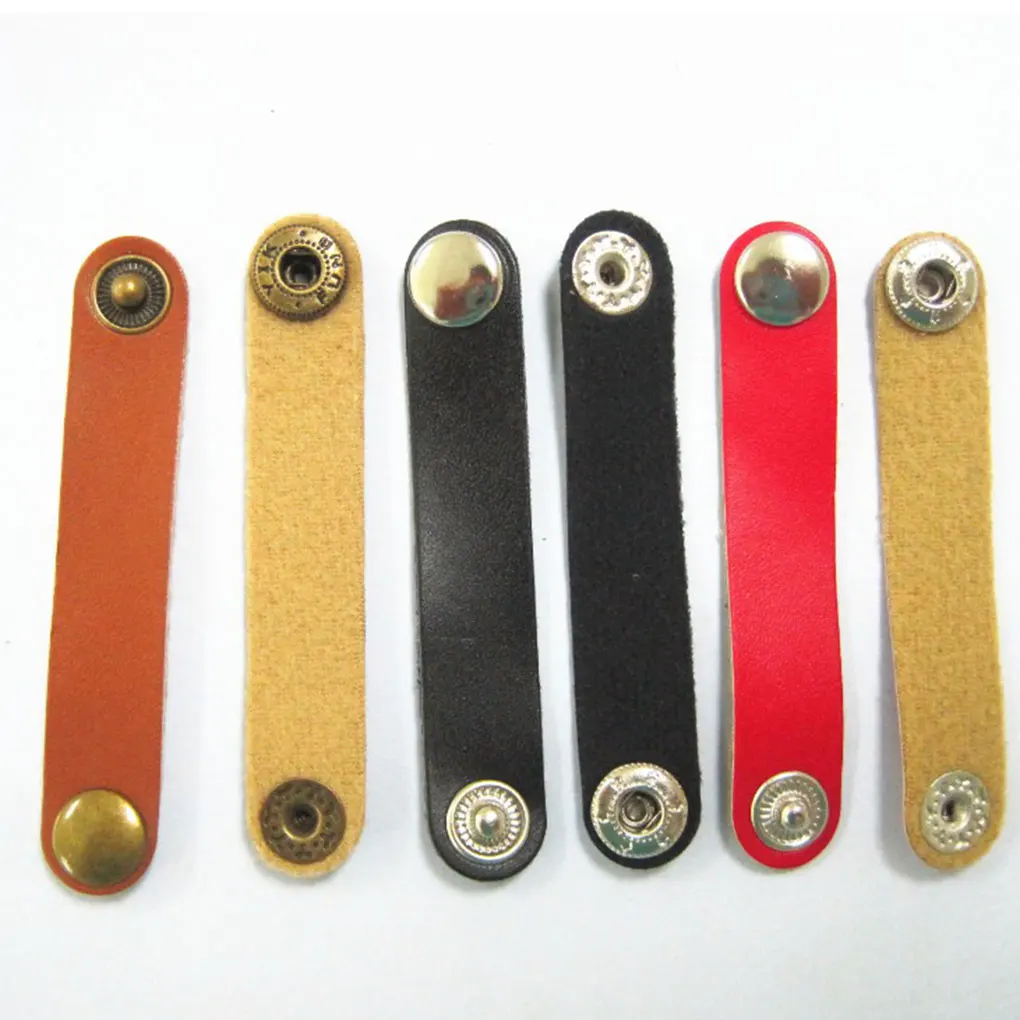 10 шт. многоразовые намотки для наушников из искусственной кожи кабельные ремни