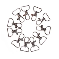 10pcsset zinc alloy swivel trigger lobster clasp snap hook key chain ring lanyard diy craft outdoor backpack bag parts
