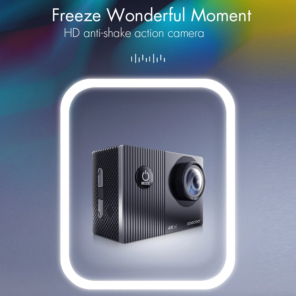 

4K Action Camera WiFi 30M Waterproof Sport DV Carrying 2 inch Touch Display IMX386 Sensor Handheld Camera Elements