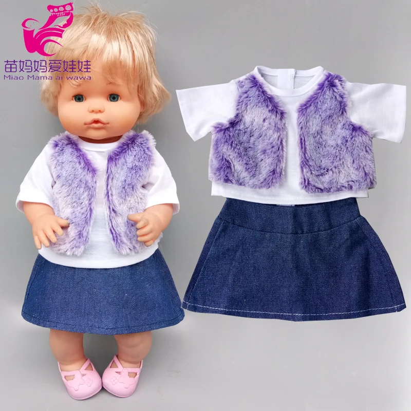 

16 Inch Baby Doll Dress sets for 40cm Nenuco Ropa Y Su Hermanita Doll Clothes Accessories