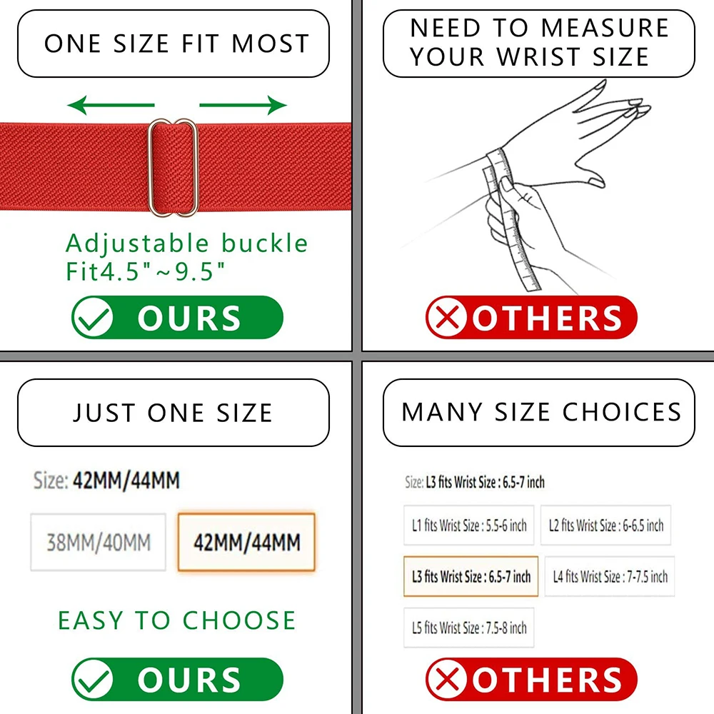 Elastic Nylon Solo Loop Strap For Apple Watch Band 44mm 40mm 38mm 42mm Adjustable Bracelet iWatch Series 3 4 5 6 Se Wristbands