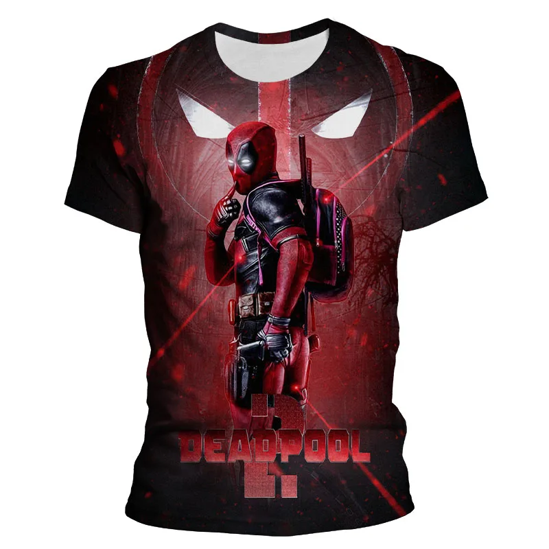 Футболка мужская с 3D-принтом Дэдпул | Мужская одежда