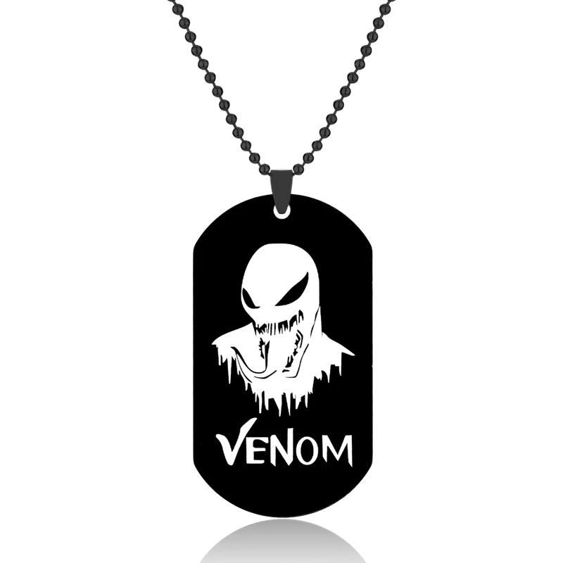 Черный супергерой Веном брелок для ключей Eddie Brock темно-черный Человек-паук металлический сплав подвески бутылка в форме черепа открывалка брелок - Цвет: Black