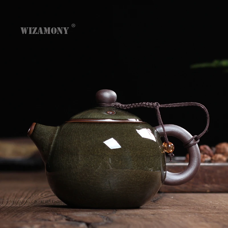 Новый чайный набор кракле глазурь GeKiln Longquan Celadon Zisha керамика искусство Тай Тхи