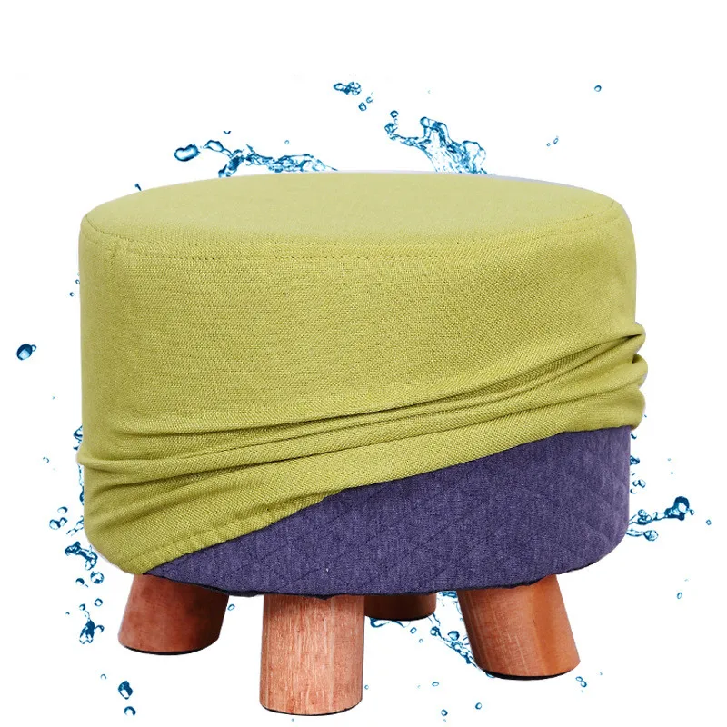 

Чехол для стула круглой формы, льняной тканевый чехол для стула с защитой от пыли, не входит в комплект