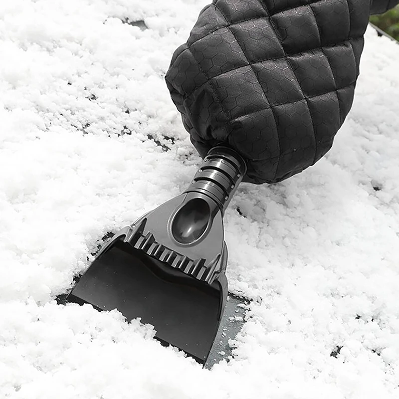

New Ice Scraper Mitt Windshield with Waterproof Glove Lined of Thick