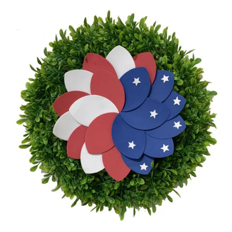 

Independence Day Wreath Veterans Day Garland Front Door Decoration Wall Ornament