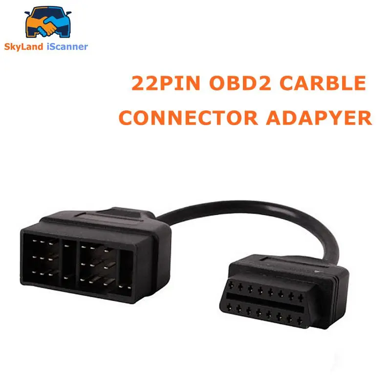 Новое поступление автомобильный OBD II кабель для Toyota 22Pin до 16Pin OBD2 гнездовой