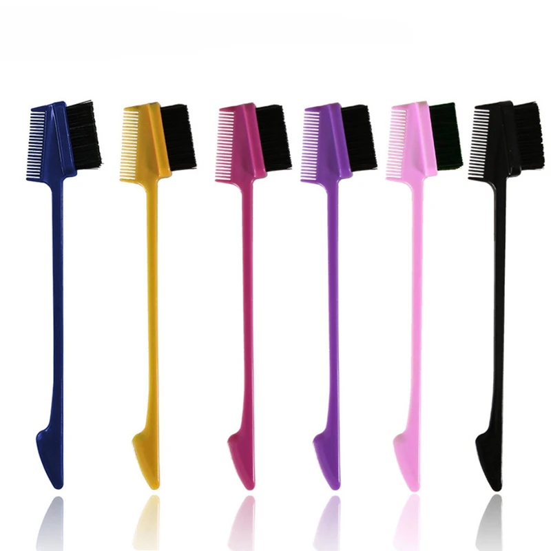 

2Pcs Detangle Brush Eyebrow Brush Set Massage Brush Comb Scalp Hair Care Styling Tools Hair Brush